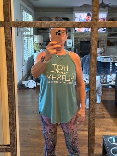 Customer photo review of Hot And Flashy Rocker Tank