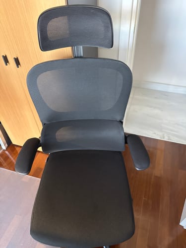 Customer photo review of Καρέκλα Γραφείου Με προσκέφαλο Εργονομικές Καρέκλες Γραφείου Υπολογιστή με πτυσσόμενα μπράτσα Μαύρη OB-N041B01