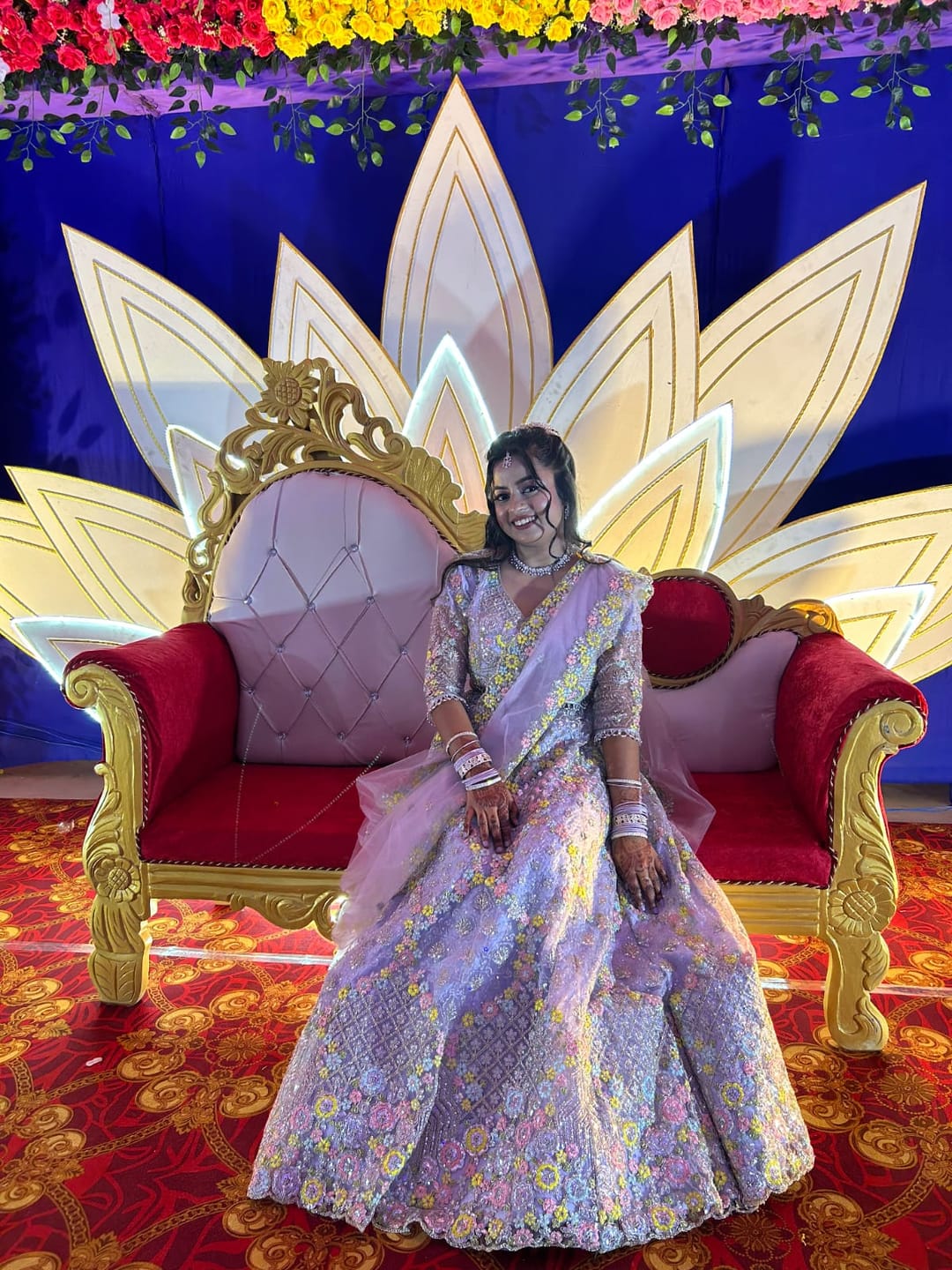 Customer photo review of Beautiful Party-wear Butterfly Net Embroidery Sequence Work Lehenga Choli
