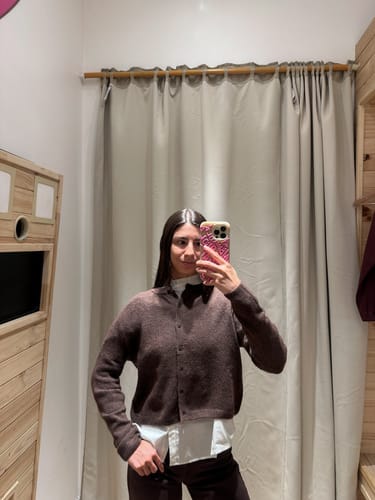 Customer photo review of Cardigan Brown