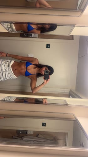 Customer photo review of 008 Micro Bikini Top - Royal Blue