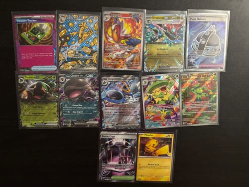 Customer photo review of Pokemon Mega Evolution Ascended Heroes Tech Sticker Collection (Limit 3 of each)