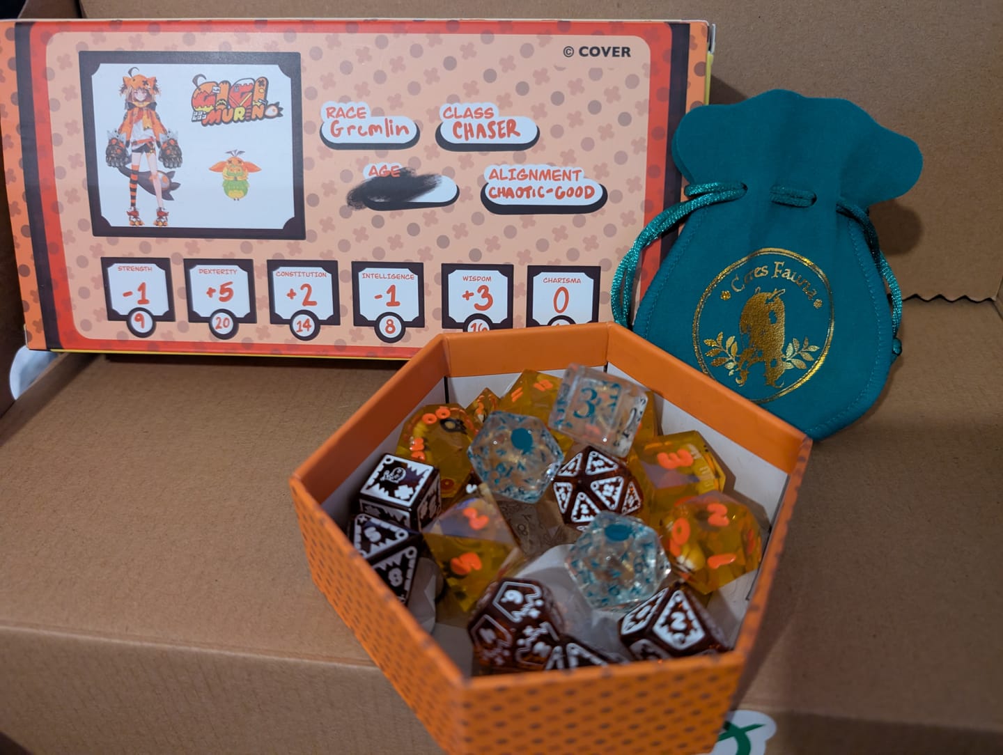 Customer photo review of PRE-ORDER | Gigi Murin Resin Dice Set | hololive English x MMG Exclusive