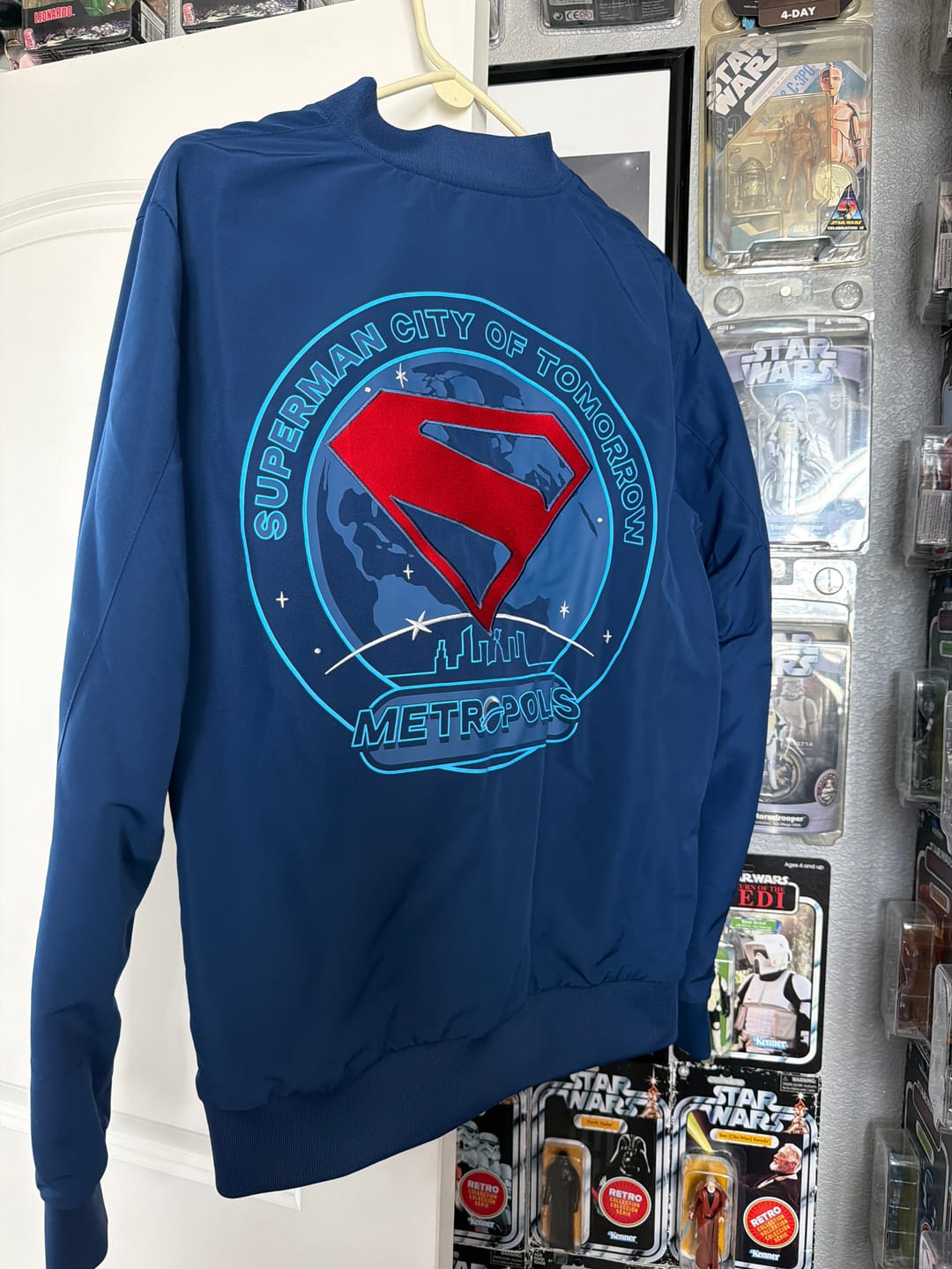 Customer photo review of Superman™ "Hometown Hero” – Reversible Bomber Jacket