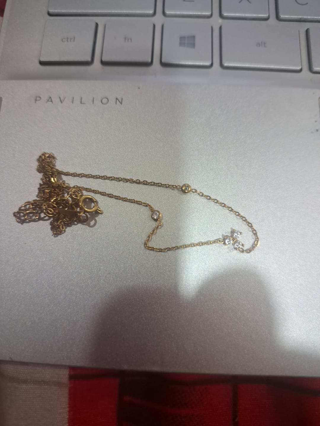 Customer photo review of Trio of Twinkle Necklace