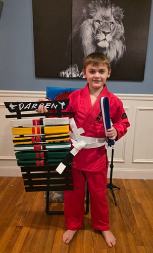 Customer photo review of Core Red Brazilian Jiu Jitsu Kids BJJ Gi