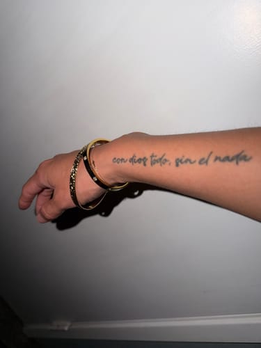 Customer photo review of 6mm Hali'a Heirloom Stacker Bangle (Baby to Adult Sizes)