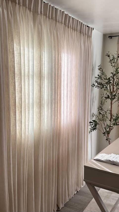 Customer photo review of Sunveil Linen Sheer Custom Curtain