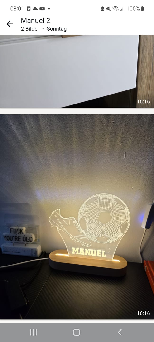 Customer photo review of GESCHENKBOX + EINPACKSERVICE!
