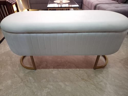 Customer photo review of 3 Seater Luxury Nordic Ottoman Storage Box -1307