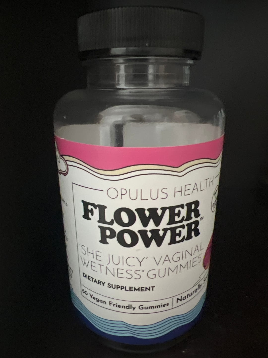 Customer photo review of Flower Power® 'She Juicy' Vaginal Moisture Gummies  (60ct/each)