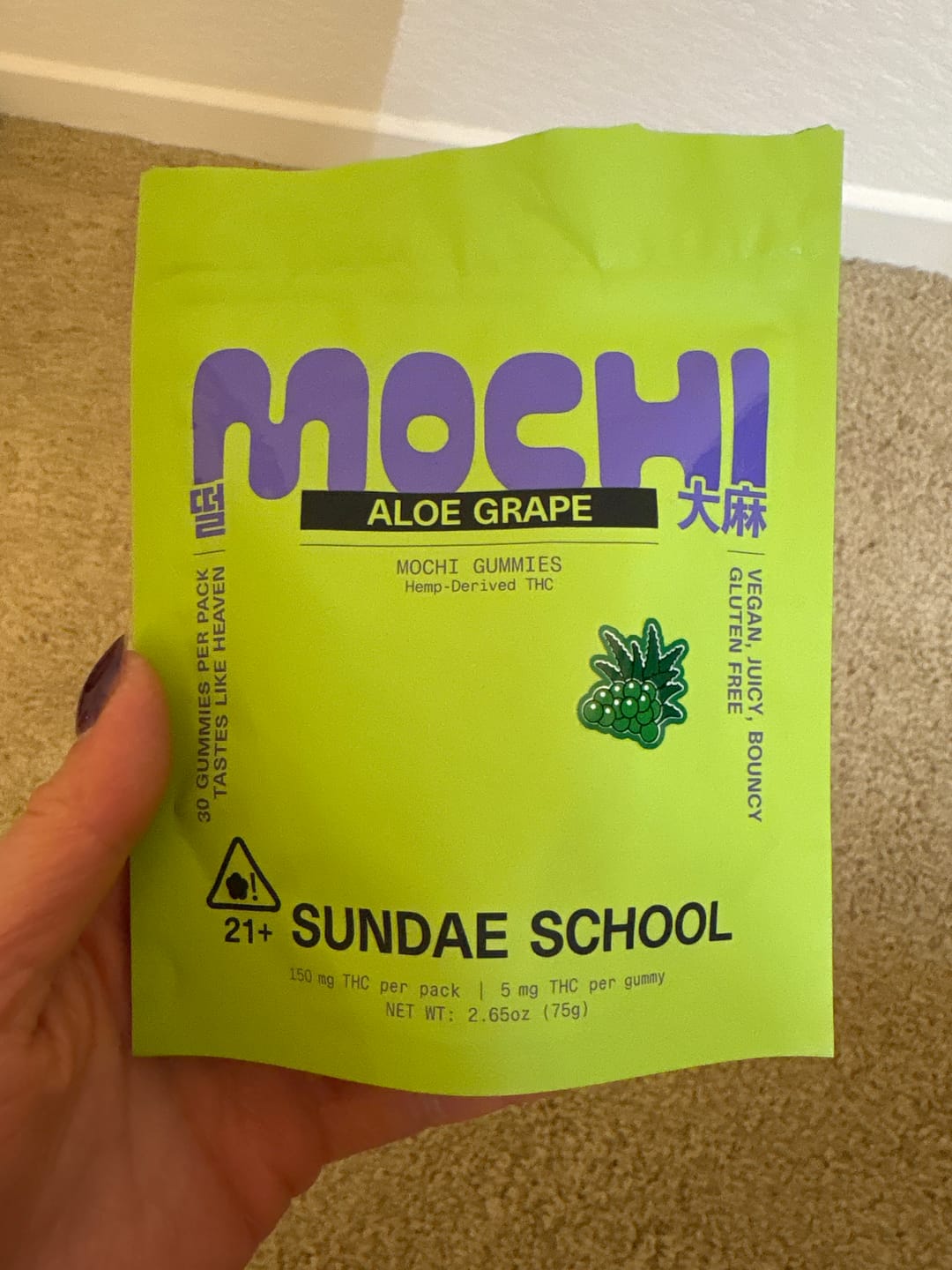 Customer photo review of Aloe Grape (10mg) Value Pack