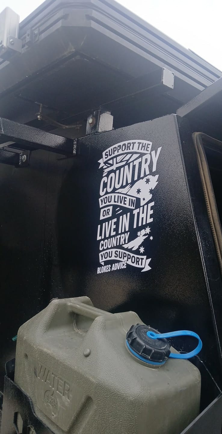 Customer photo review of Stand Up Sticker - 300x200mm
