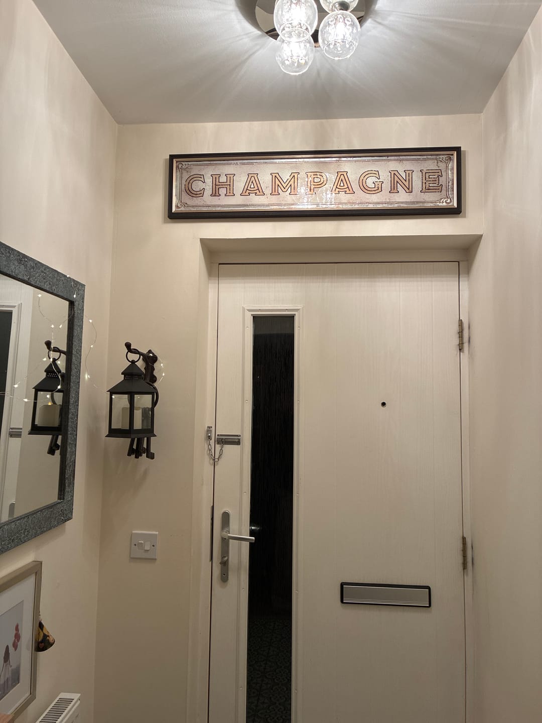 Customer photo review of Champagne Wall Plaque Mirror By Faye Reynolds-Lydon PRE ORDER DELIVERS END OF MARCH