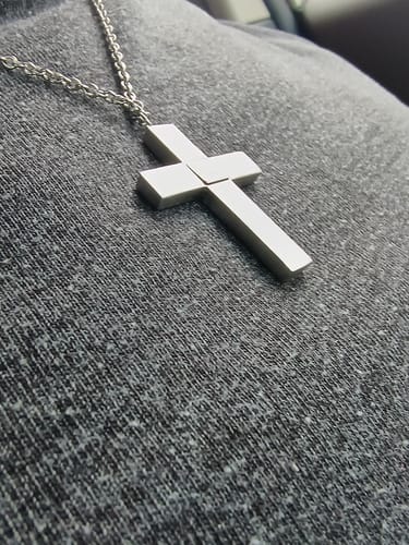 Customer photo review of The Cross Necklace