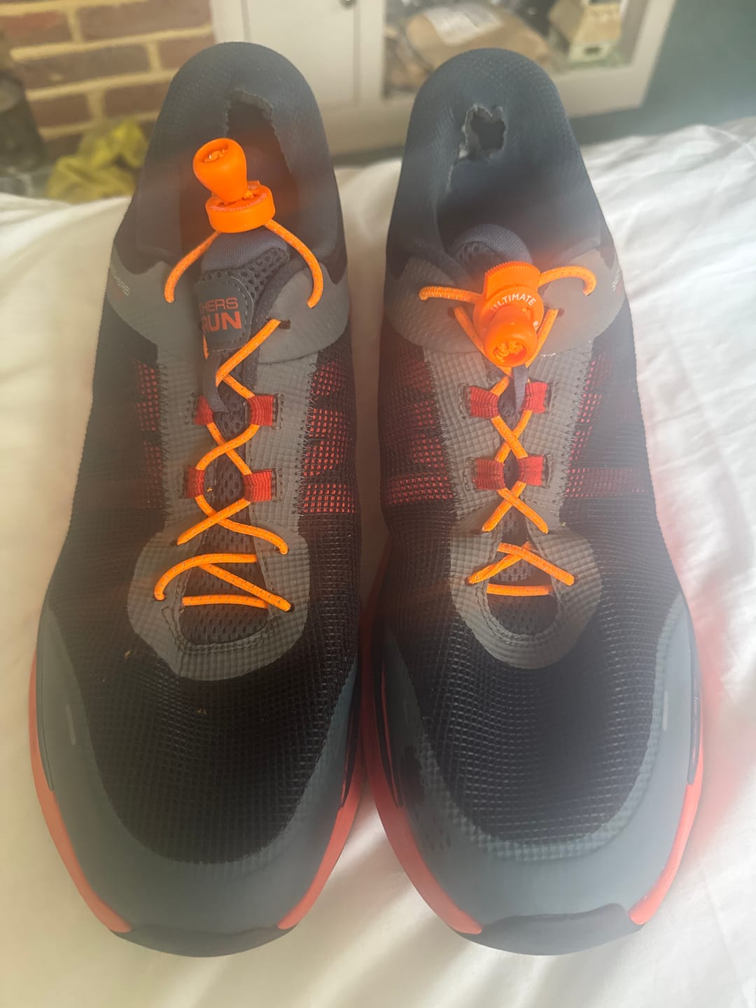 Customer photo review of Ultimate Performance Lock Laces - Orange
