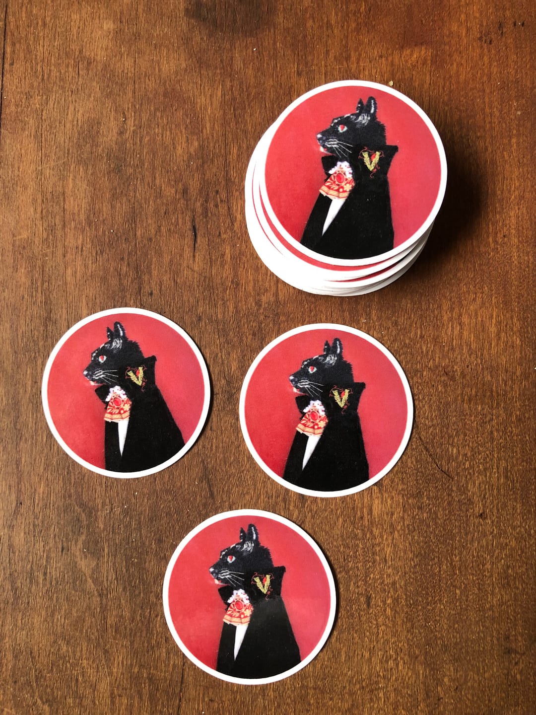 Customer photo review of Circle Stickers