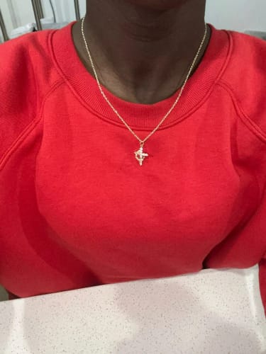 Customer photo review of Colgante Cruz y corona