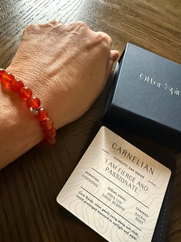 Customer photo review of Carnelian Bracelet