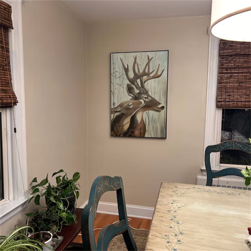 Customer photo review of Abstract Animal Rangifer tarandus Wall Art #AC054