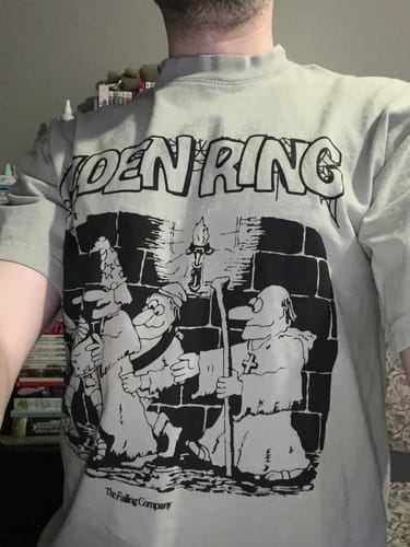 Customer photo review of Elden Ring Bayle Shirt
