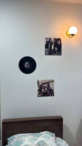 Customer photo review of CUSTOM VINYL RECORDS - WALL DECOR