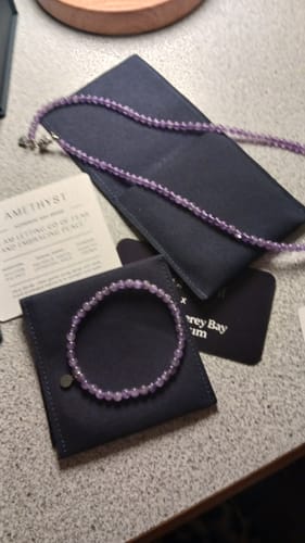 Customer photo review of Amethyst Beaded Duo Mini