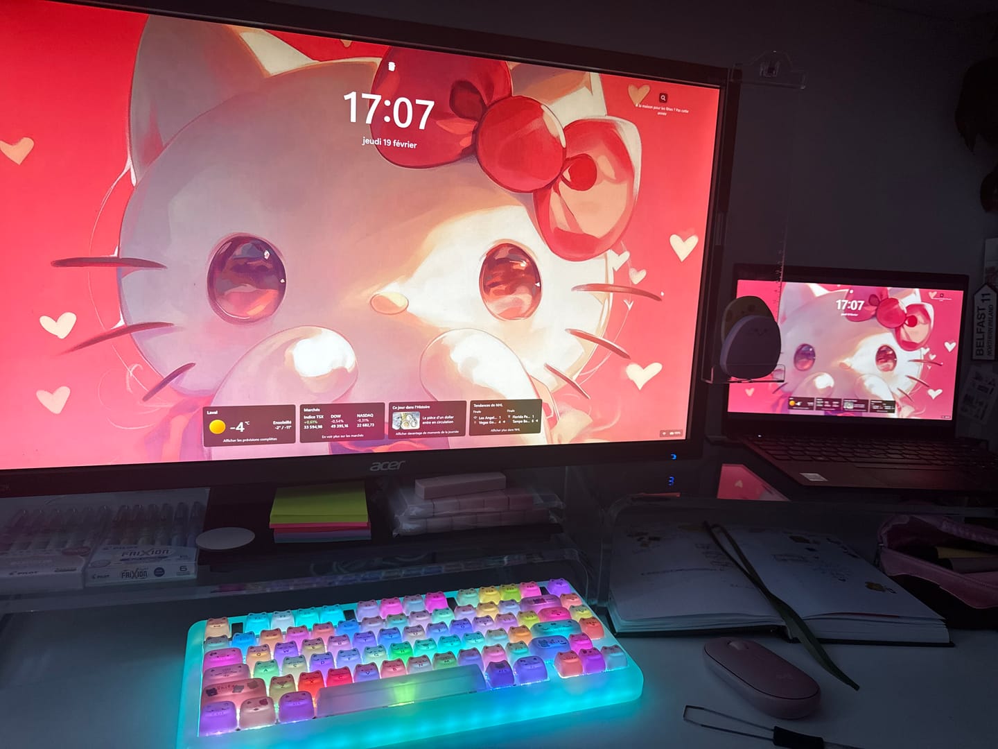 Customer photo review of KiiBOOM Meow Pudding PC Keycap Set
