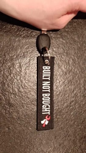 Customer photo review of Built Not Bought Jet Tag