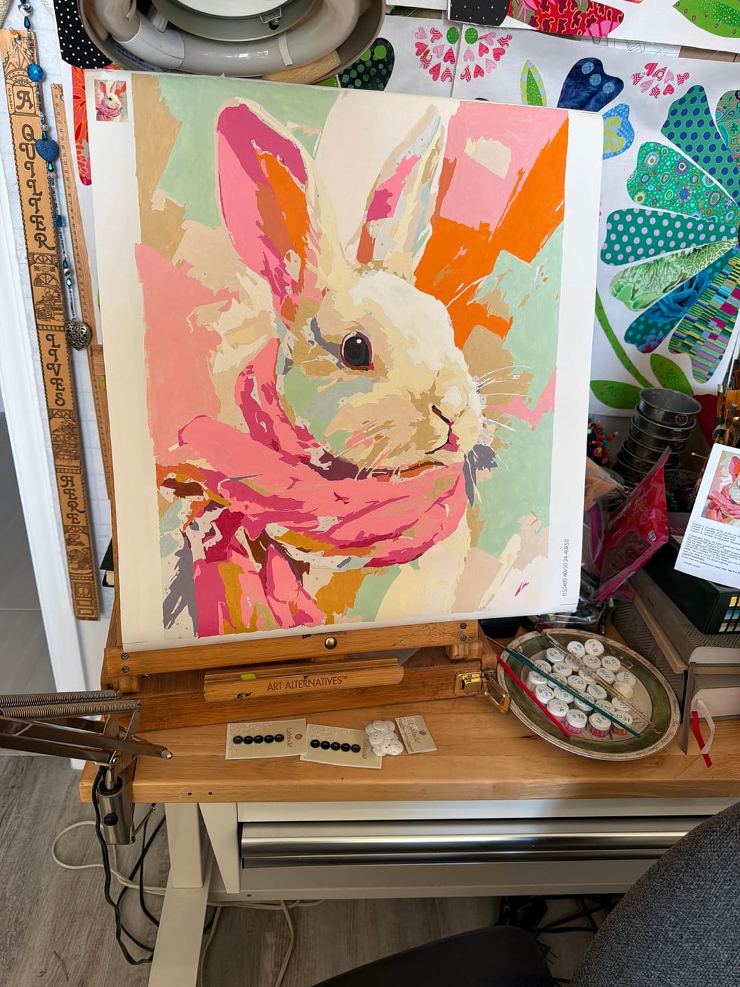 Customer photo review of Pastel bunny | Paint by Number