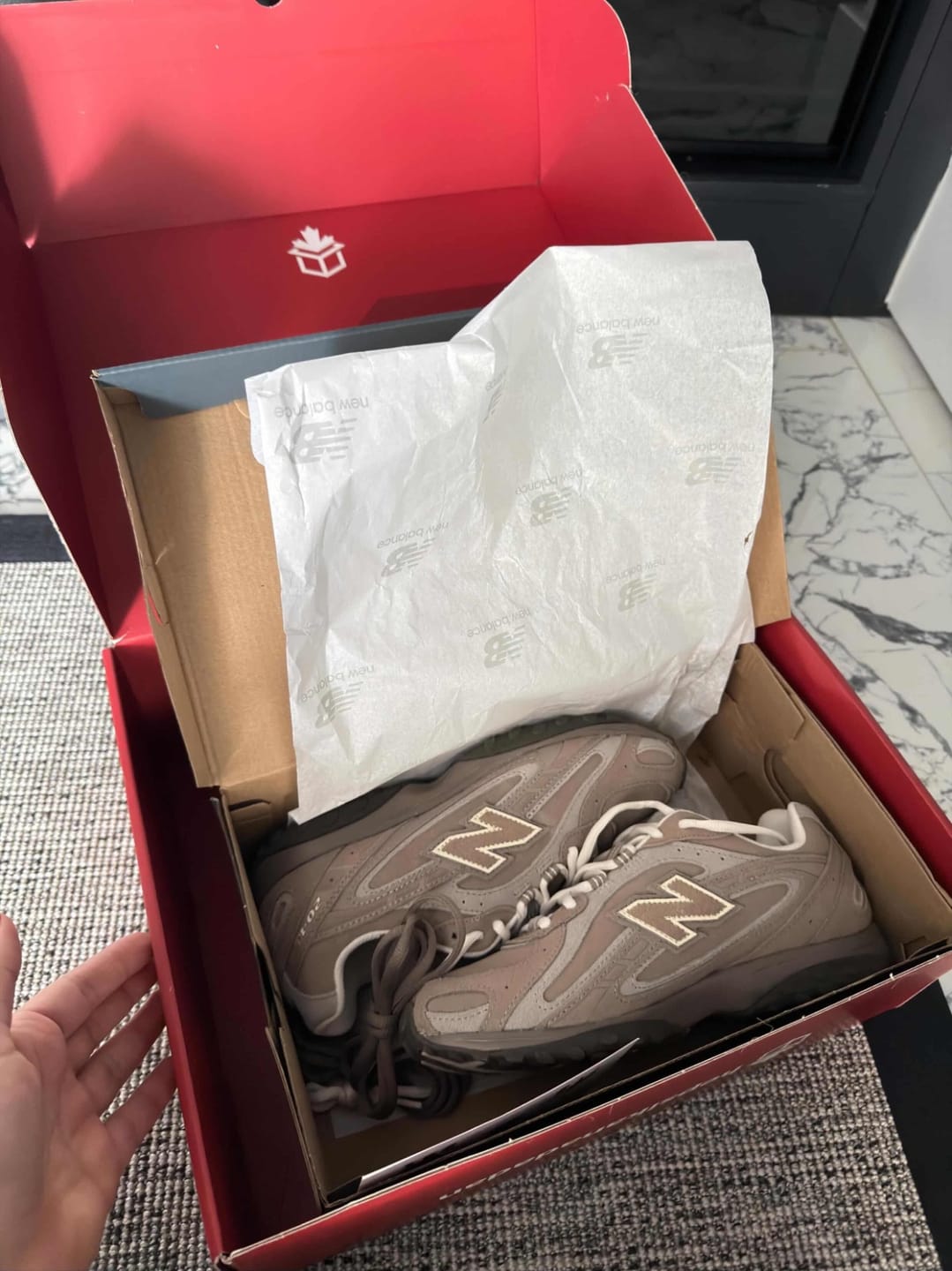 Customer photo review of New Balance 204L Mushroom with Arid Stone U204LMMA