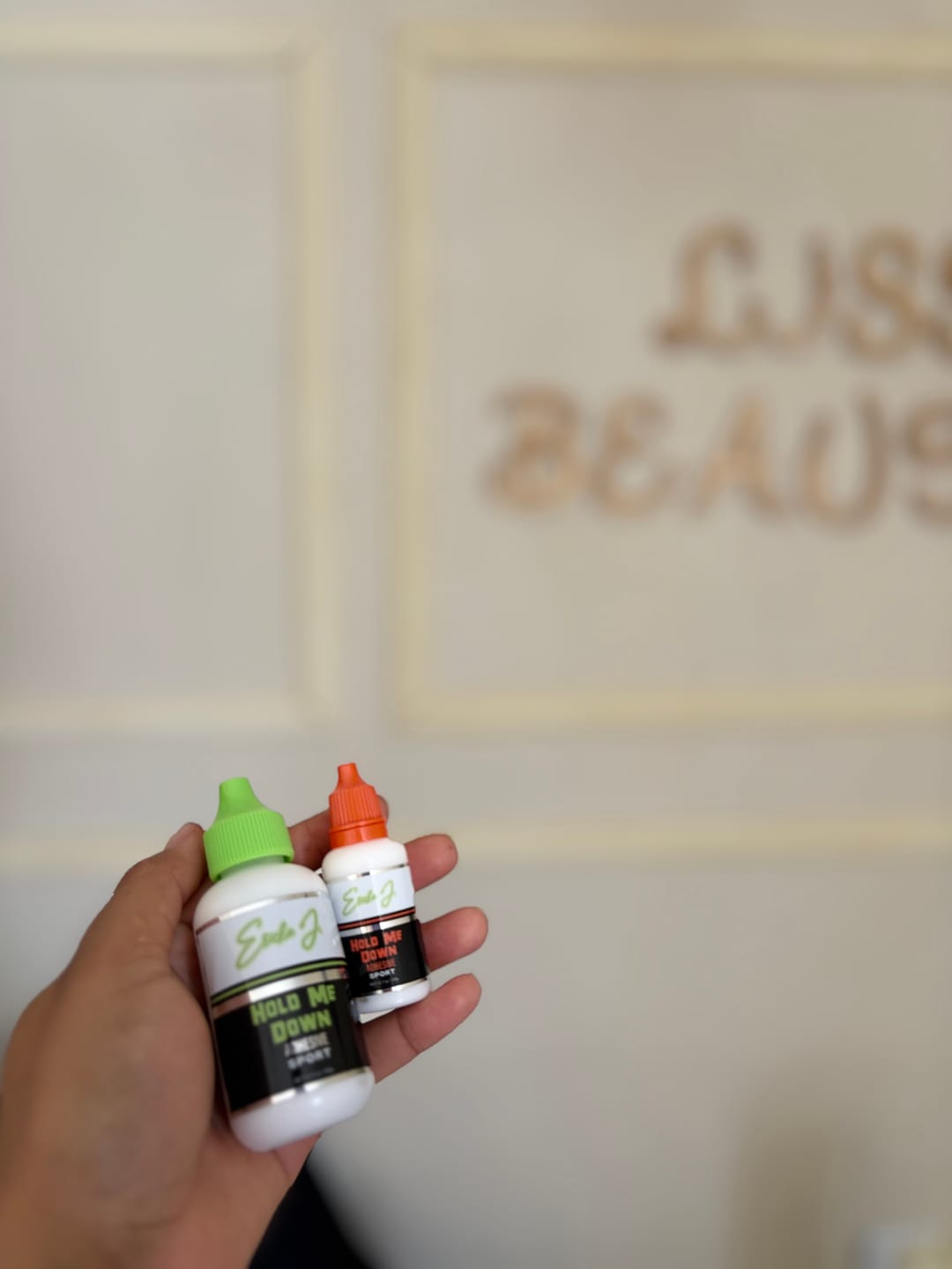 Customer photo review of Hold Me Down™ Adhesive SPORT (Ain’t No Other™)