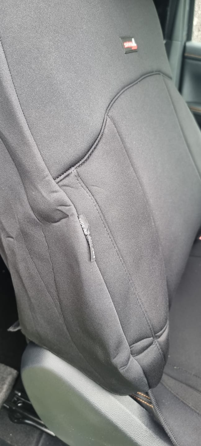 Customer photo review of Sharkskin PLUS Neoprene Seat Covers for Ford RANGER NEXT-GEN XLT  (MAY/2022 - ON)