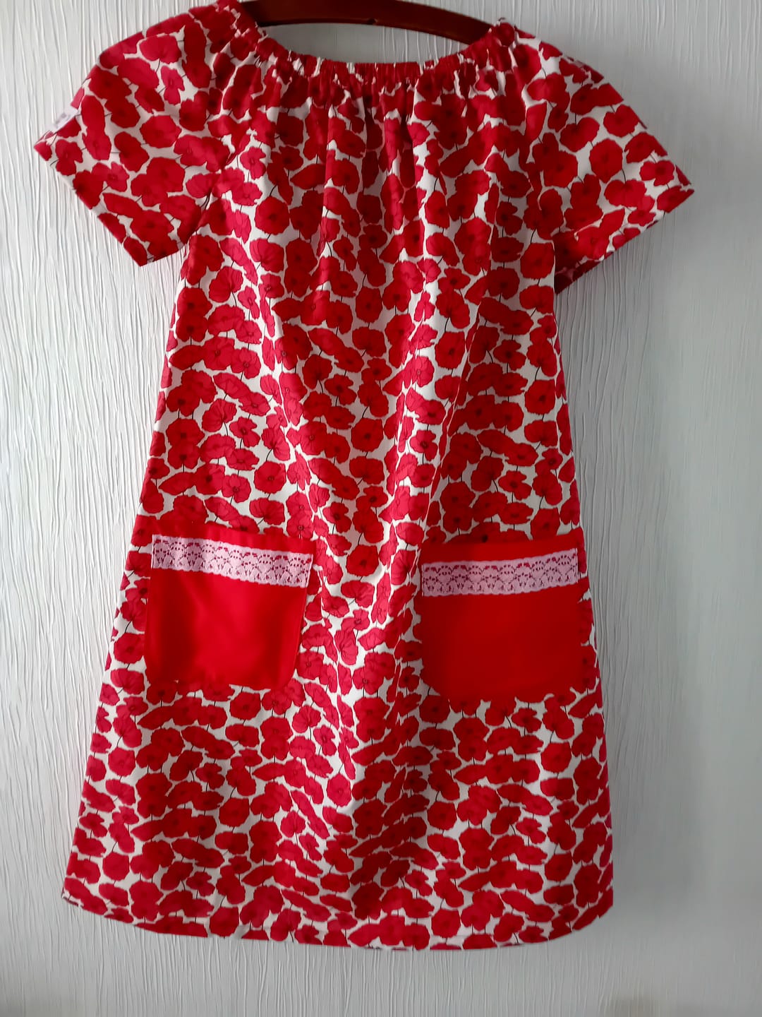 Customer photo review of Poppy Petals Polycotton Fabric