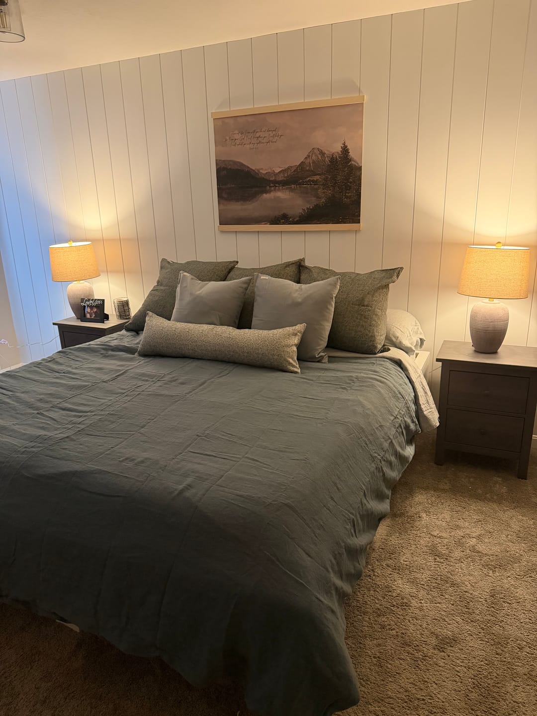 Customer photo review of Faye in Blue - 18" | 20" | 22" | 26"