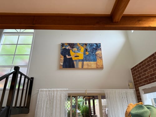 Customer photo review of Music I, 1895 by Gustav Klimt