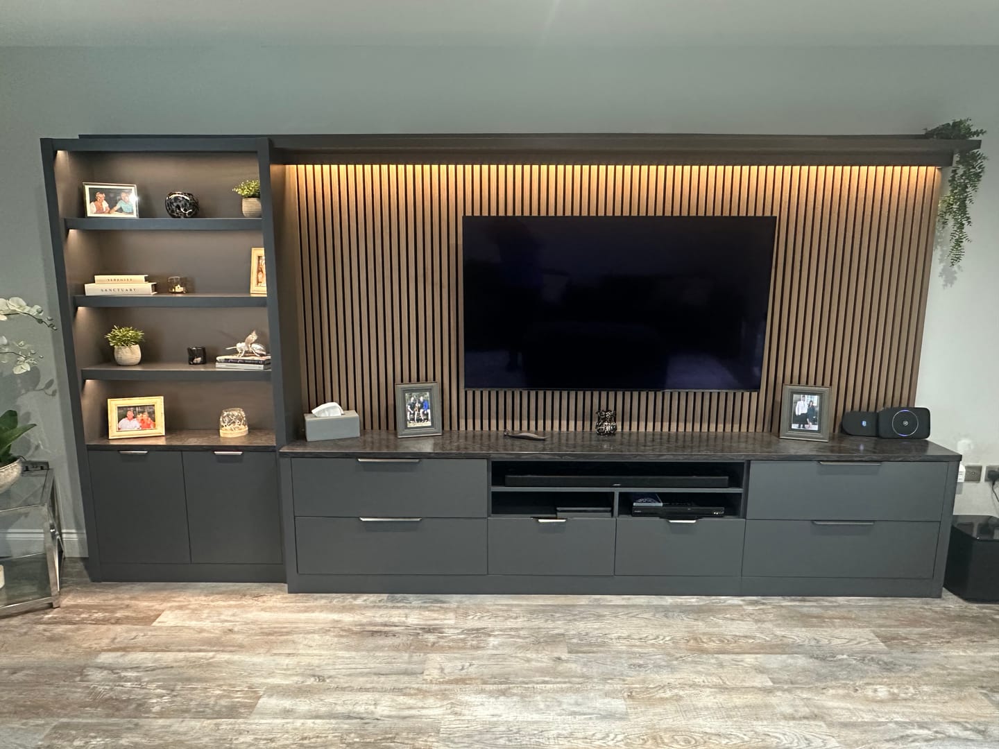 Customer photo review of Wooden Wall Panel | Mocca | Premium 3-sided Wood Veneer