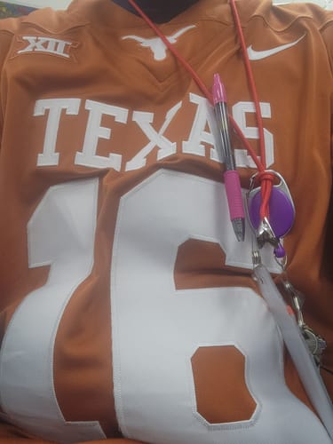 Customer photo review of Men's Texas Longhorns Arch Manning #16 Orange Replica Player Jersey