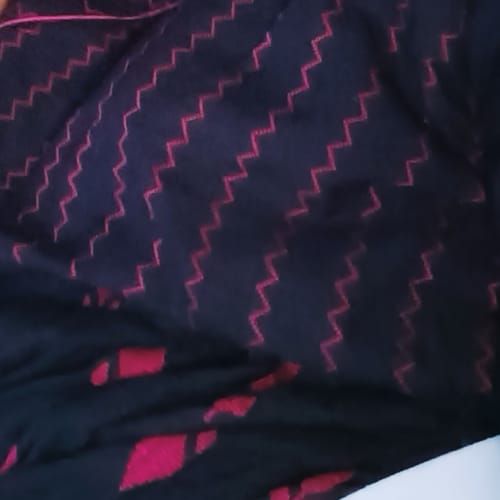 Customer photo review of Black and Maroon Angaraka Handloom Maxi