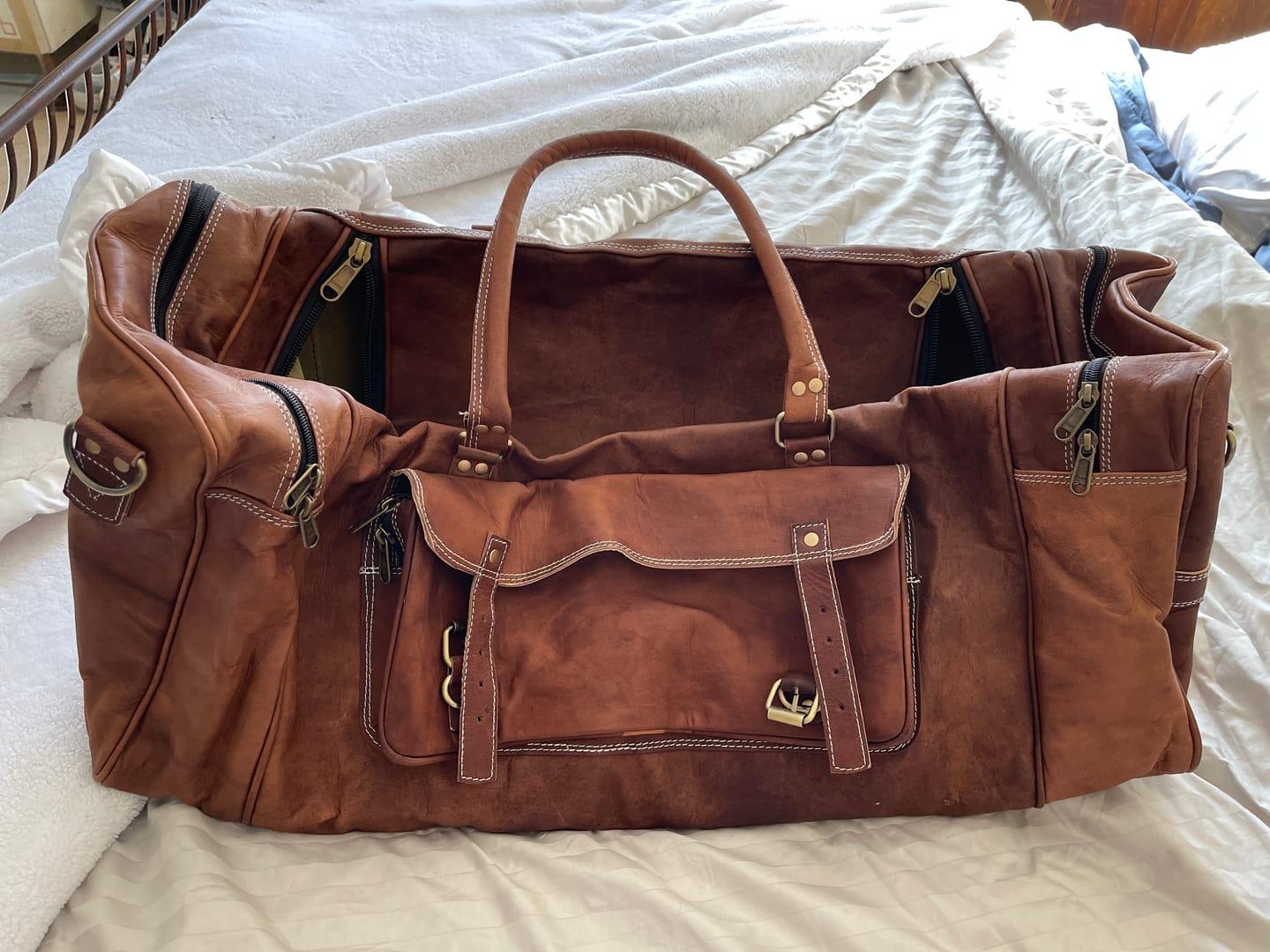 Customer photo review of Traveler Weekender Duffle Bag + FREE Toiletry Bag