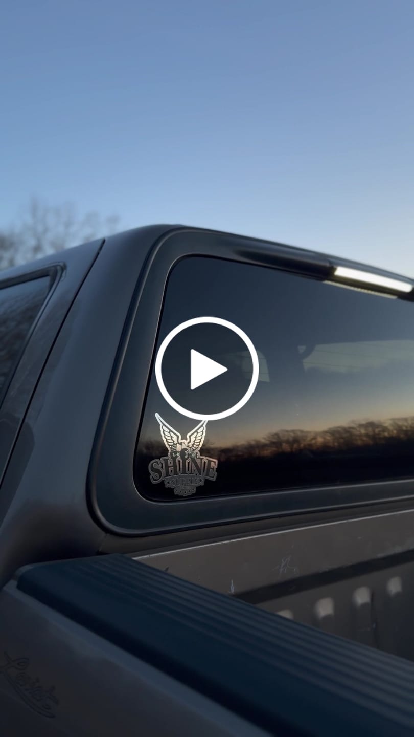 Customer video review of Shine Supply Decal - Chrome 6"