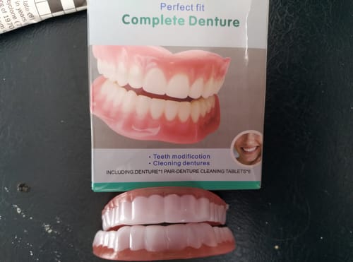 Customer photo review of 🦷  Fit Full Functional DenturesMake you more confident-Made in the USA & FDA-Certified