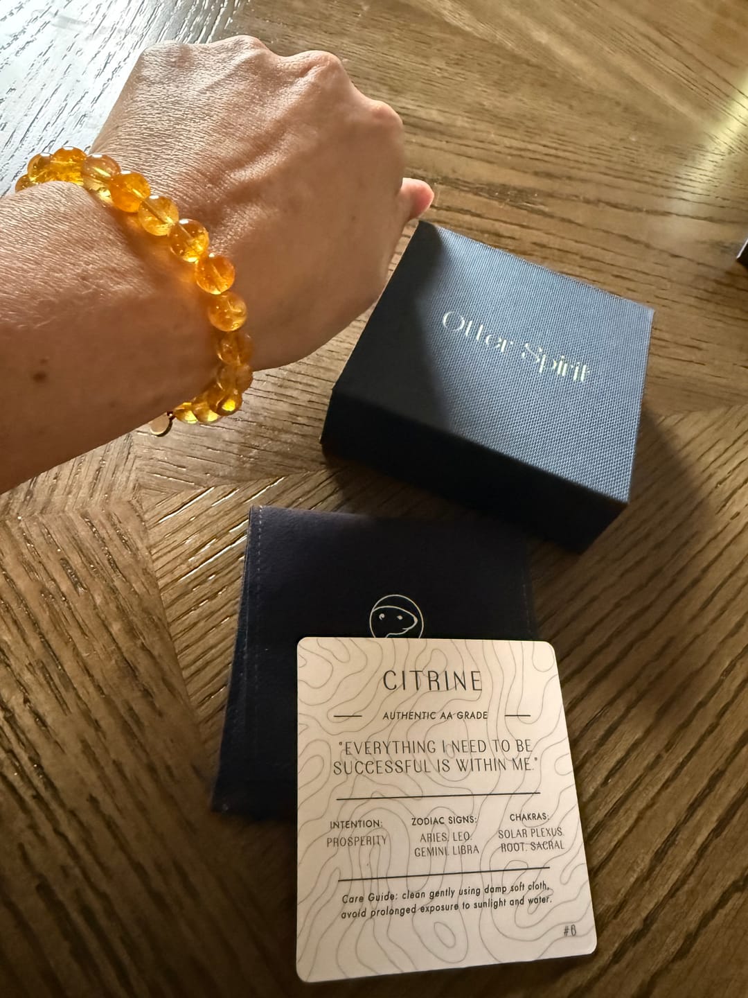 Customer photo review of Citrine Bracelet