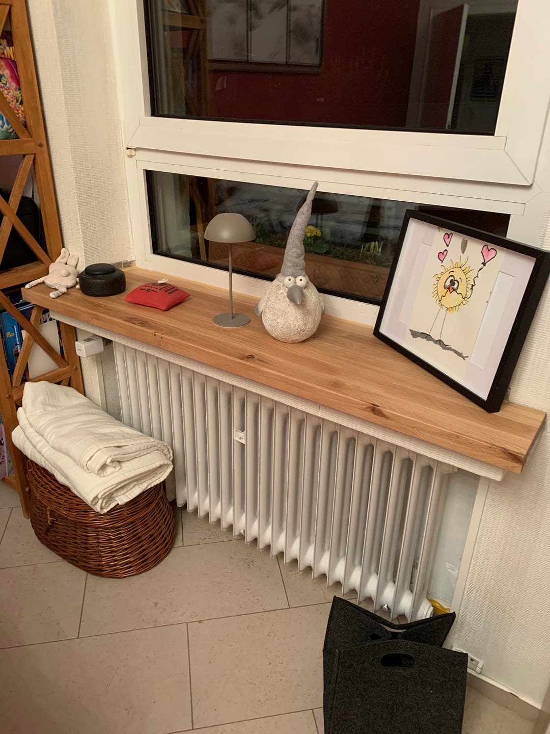 Customer photo review of Aufsatzfensterbank Eiche