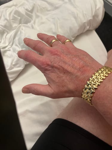 Customer photo review of Sterling Silver Armor Bracelet