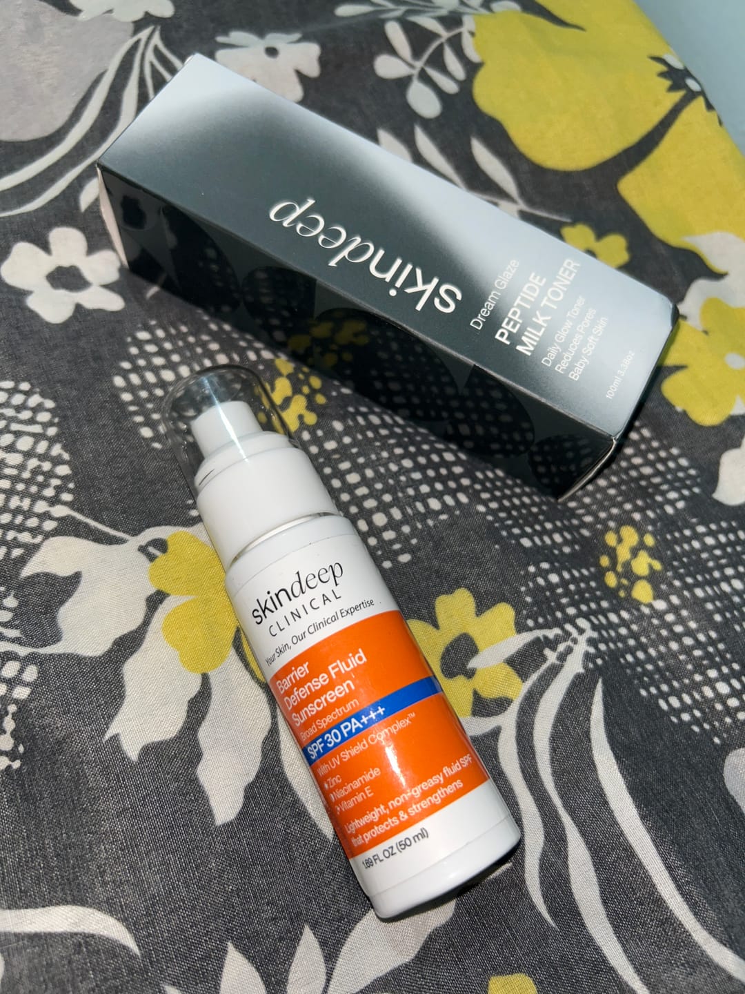 Customer photo review of Barrier Defense Fluid Sunscreen