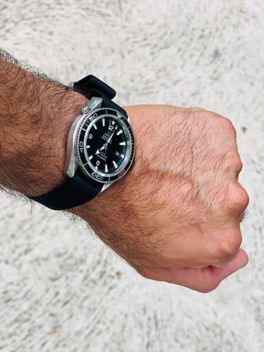 Customer photo review of Black Nylon Watch Strap
