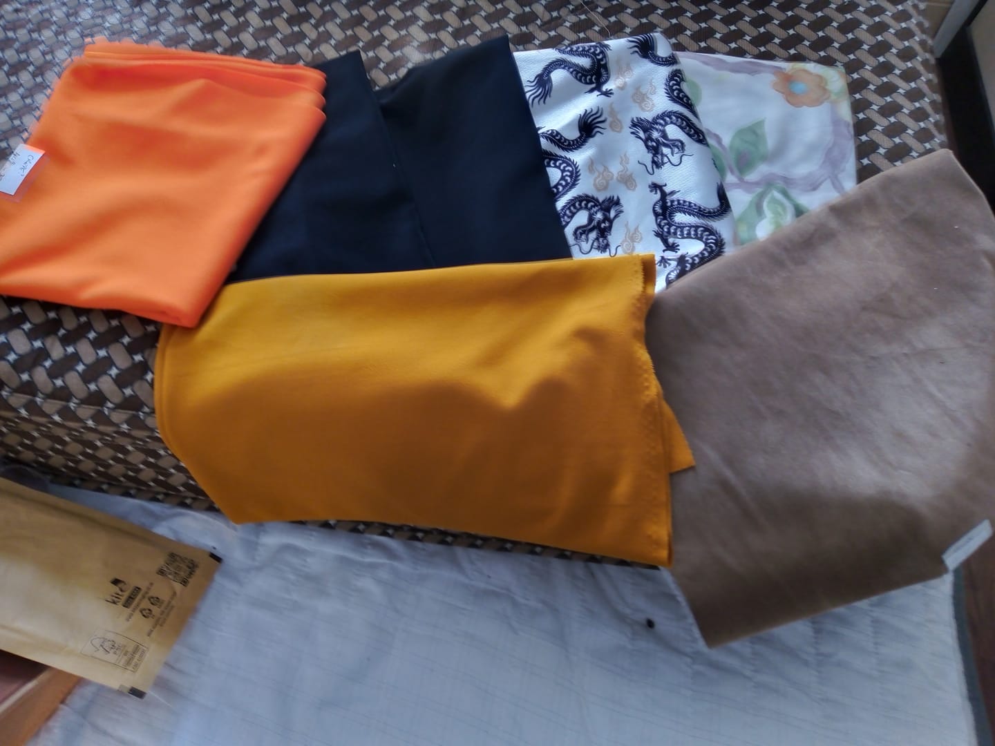 Customer photo review of 1kg Mixed Remnants Fabric Bag- Huge Variety