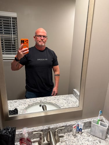 Customer photo review of PSALM 3:7 T-shirt