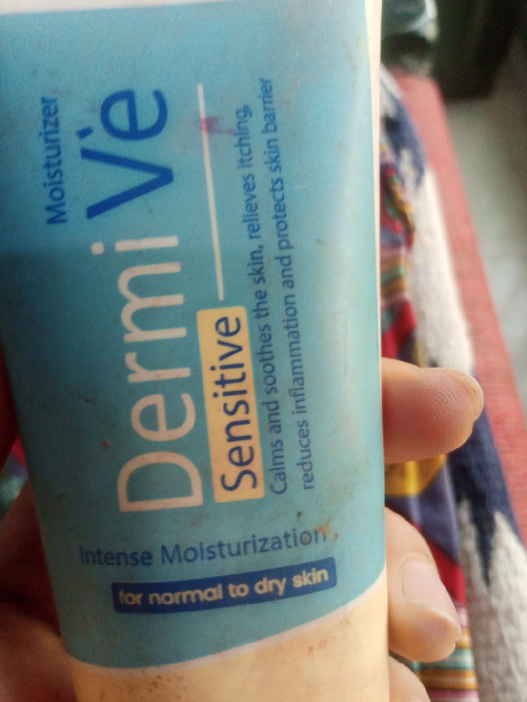 Customer photo review of Dermive Sensitive Moisturizer